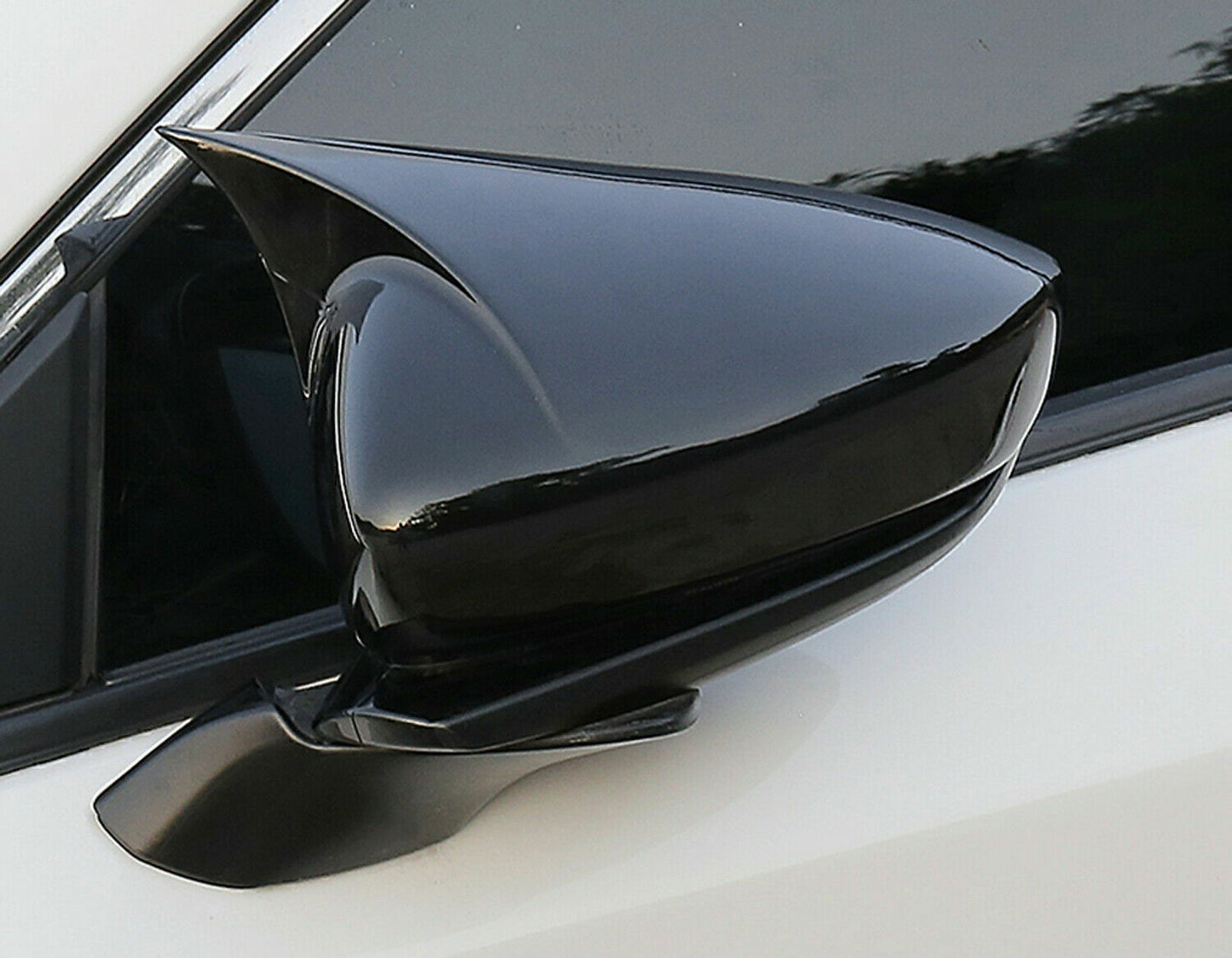 for Mazda CX-30 CX30 20-2024 Gloss Black OX Horn Rear View Mirror Cap Cover Trim