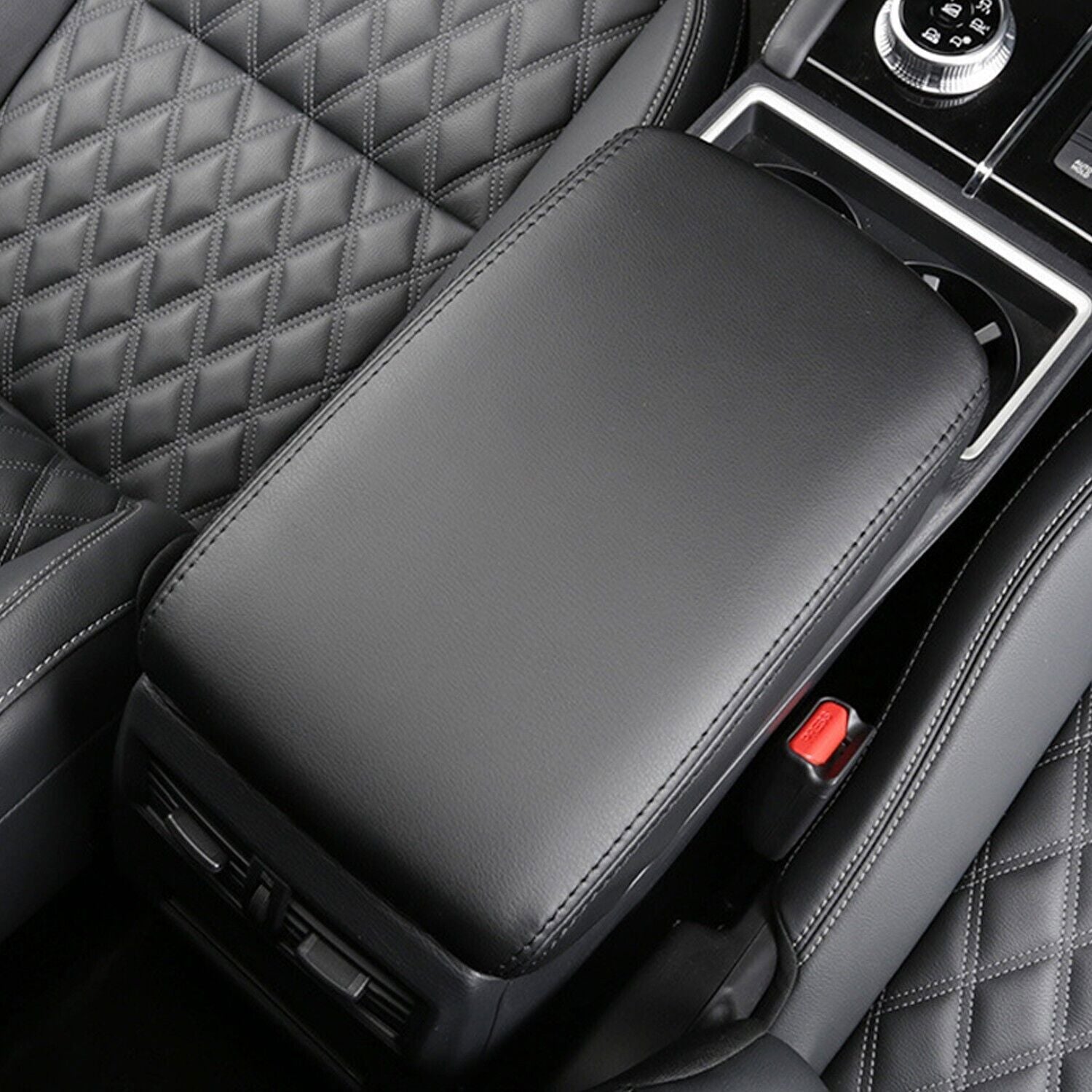 for Mitsubishi Outlander 2022 2023 Center Console Armrest Box Pad Cover Leather