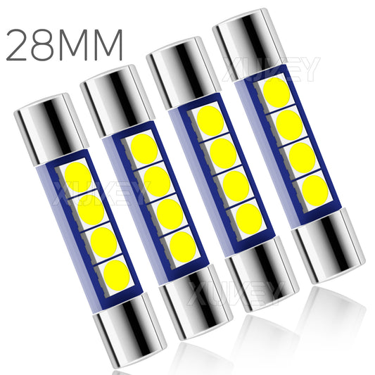 4x 12V 28mm/29mm LED Festoon Fuse Interior Car Light Bulb Dome Vanity Visor Lamp