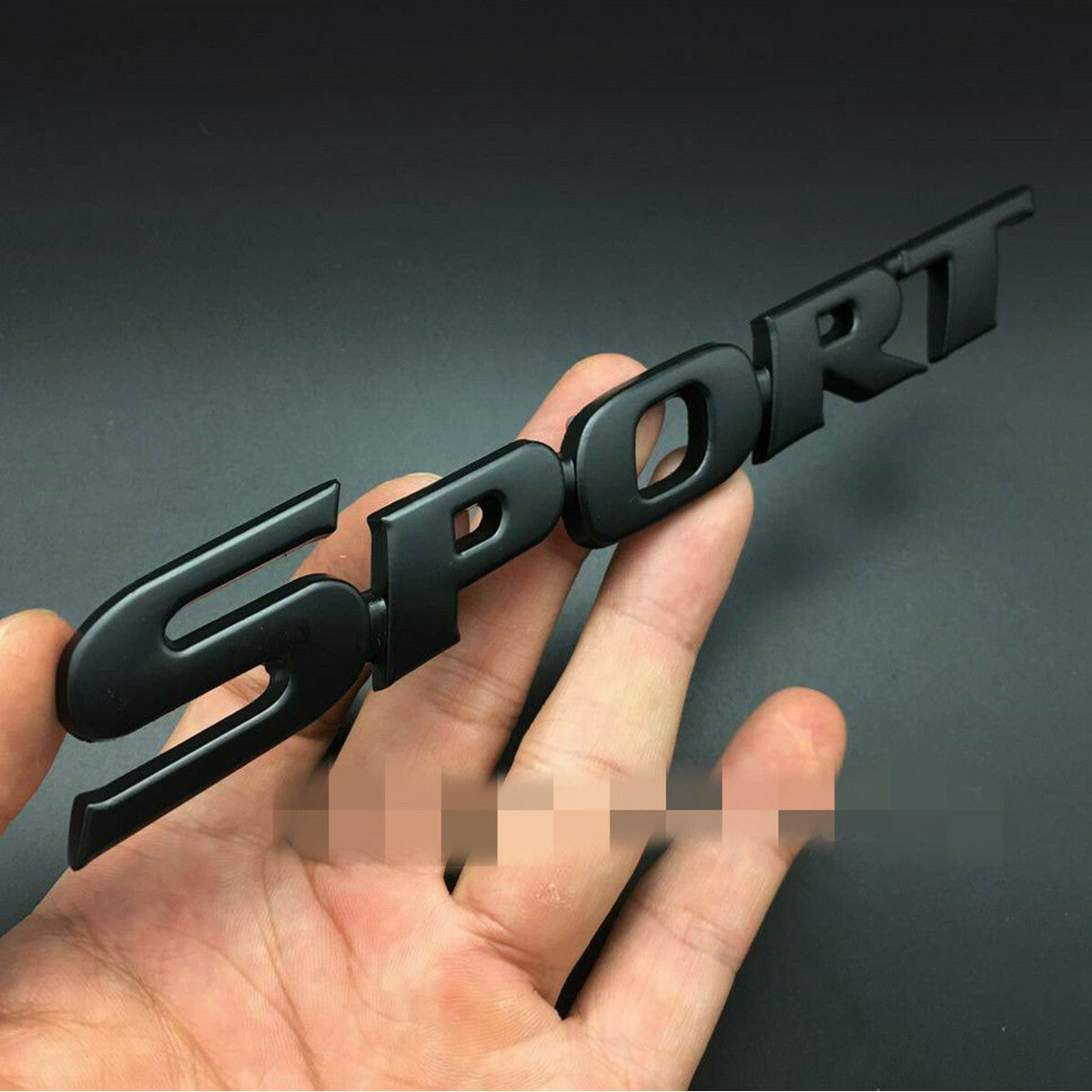 Black Metal Sport Badge Emblem Sticker Fits for Car Fender Trunk Tailgate Decals