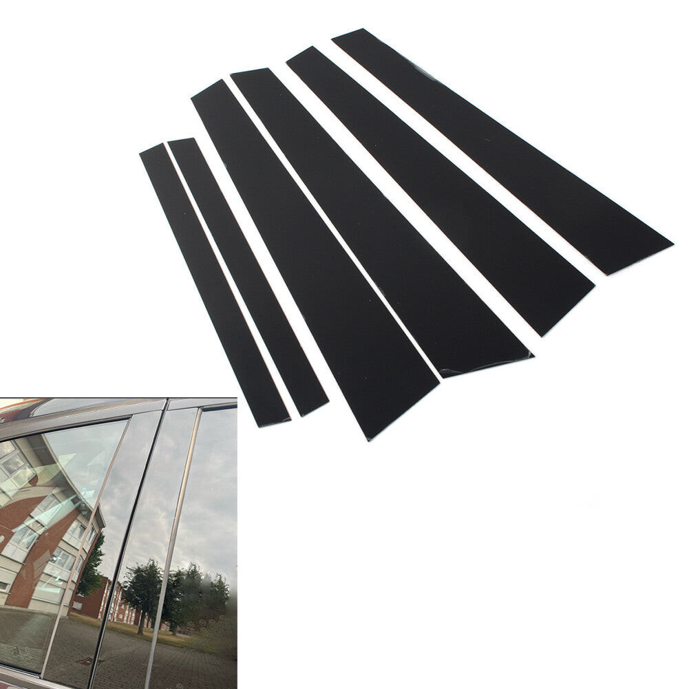 Door Window Pillar Posts Decoration Cover Trim for BMW 5 Series E60 2004-2010
