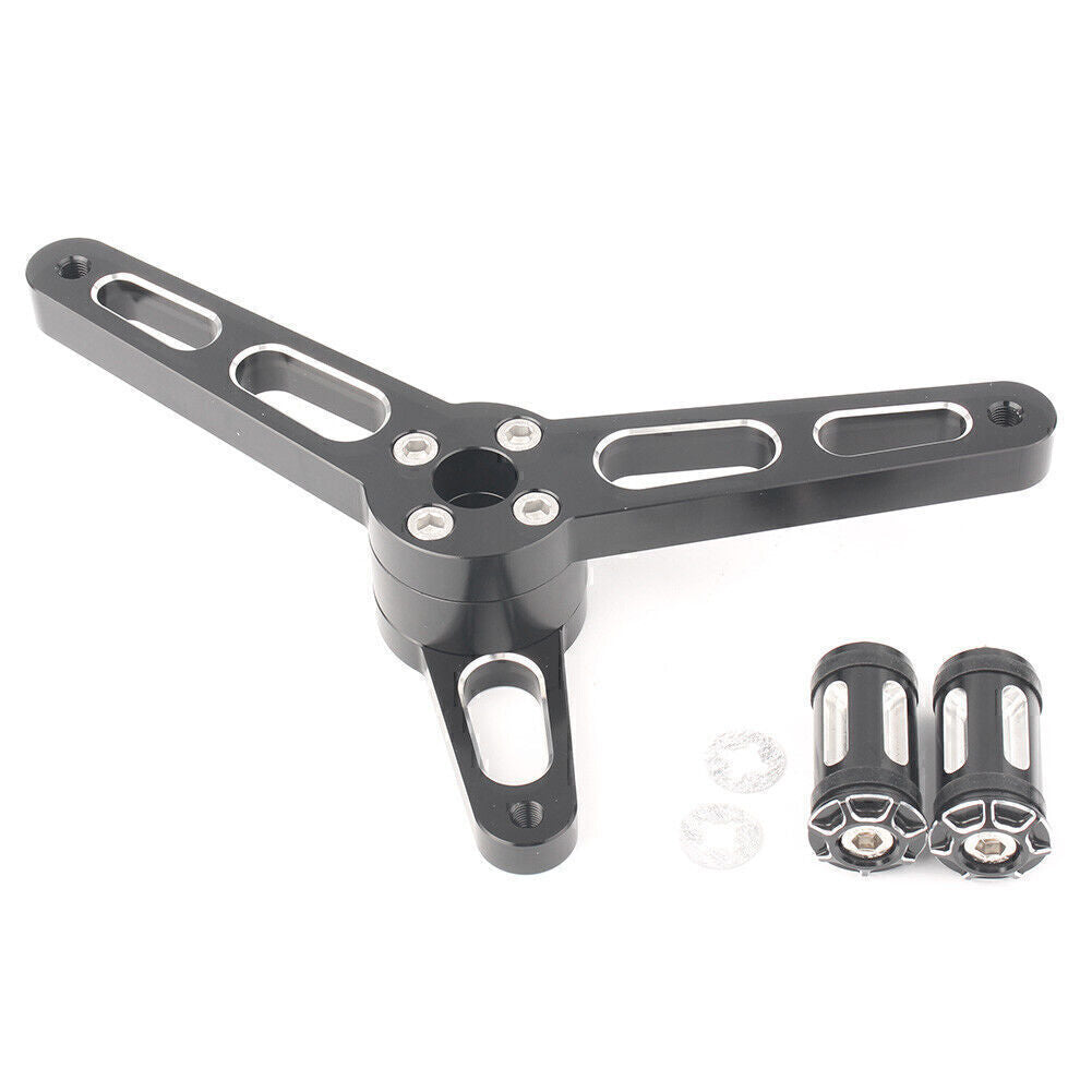 for Harley Sportster Models 2004-2018 17 16 Black/Silver Heel Toe Shifter Lever
