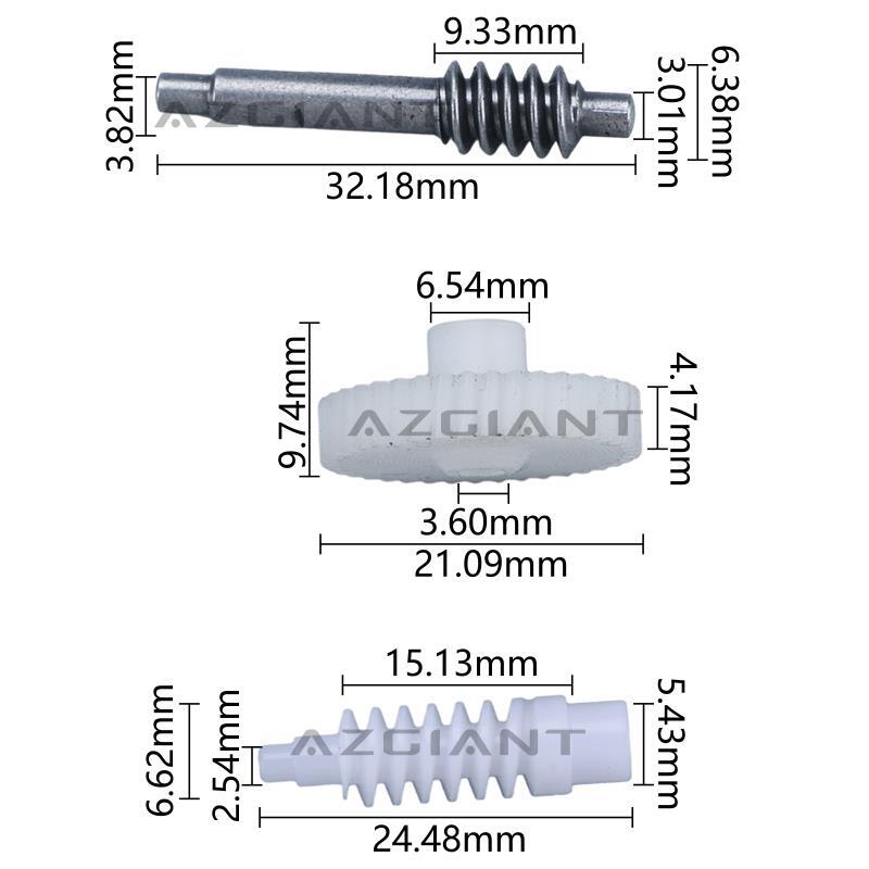 Folding side mirror motor gear repair applicable to 2011-2012 for Acura MDX / 2007-2012 for RDX