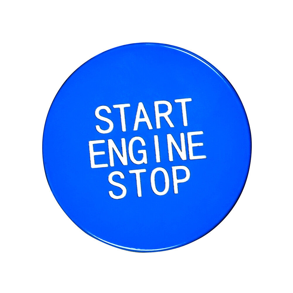 Car Engine Start Stop Button Switch Cover Trim ABS Fit for BMW 3 8 X Series Blue Car