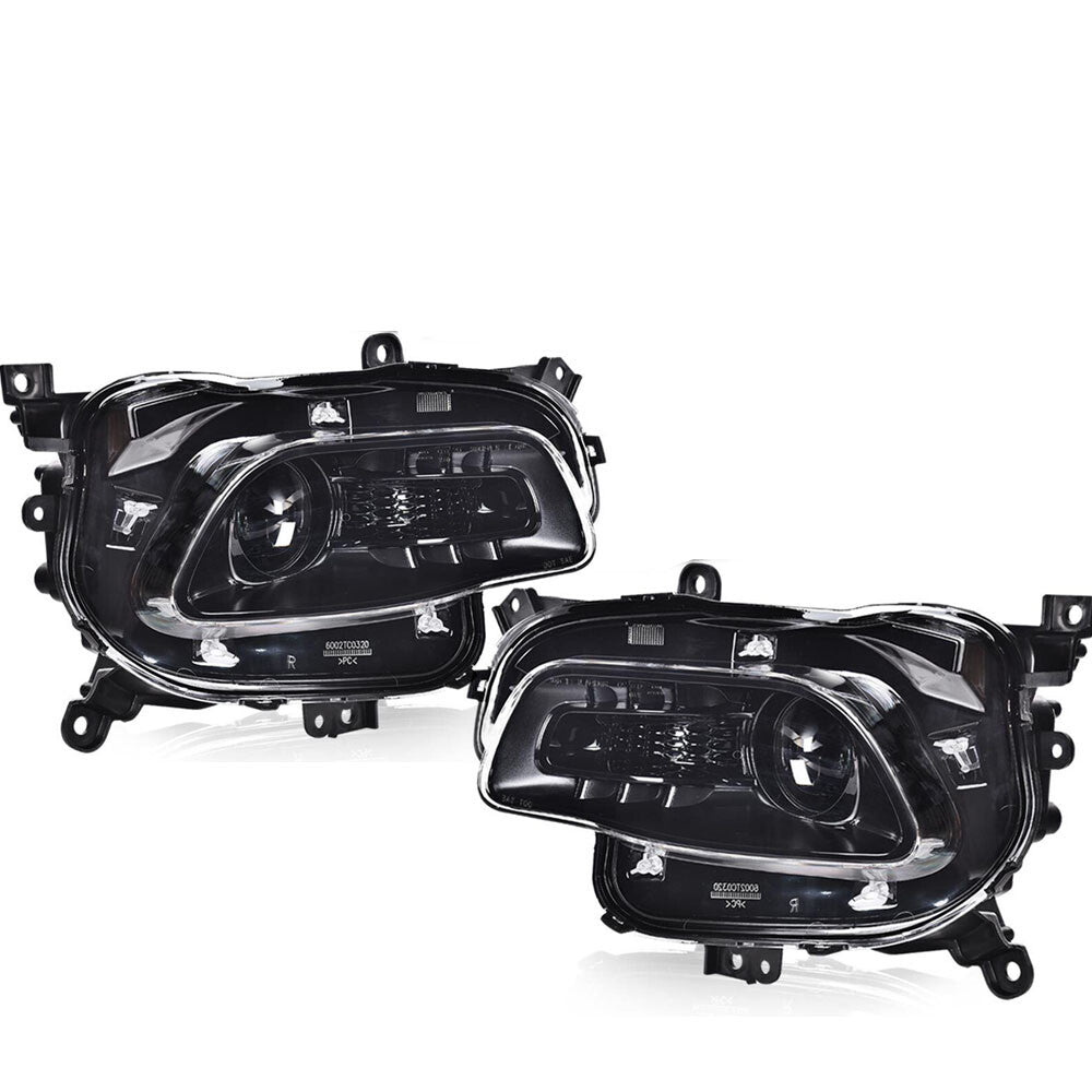 Headlights suitable for 14-18 for Jeep Cherokee, a pair of driver and passenger side headlights.