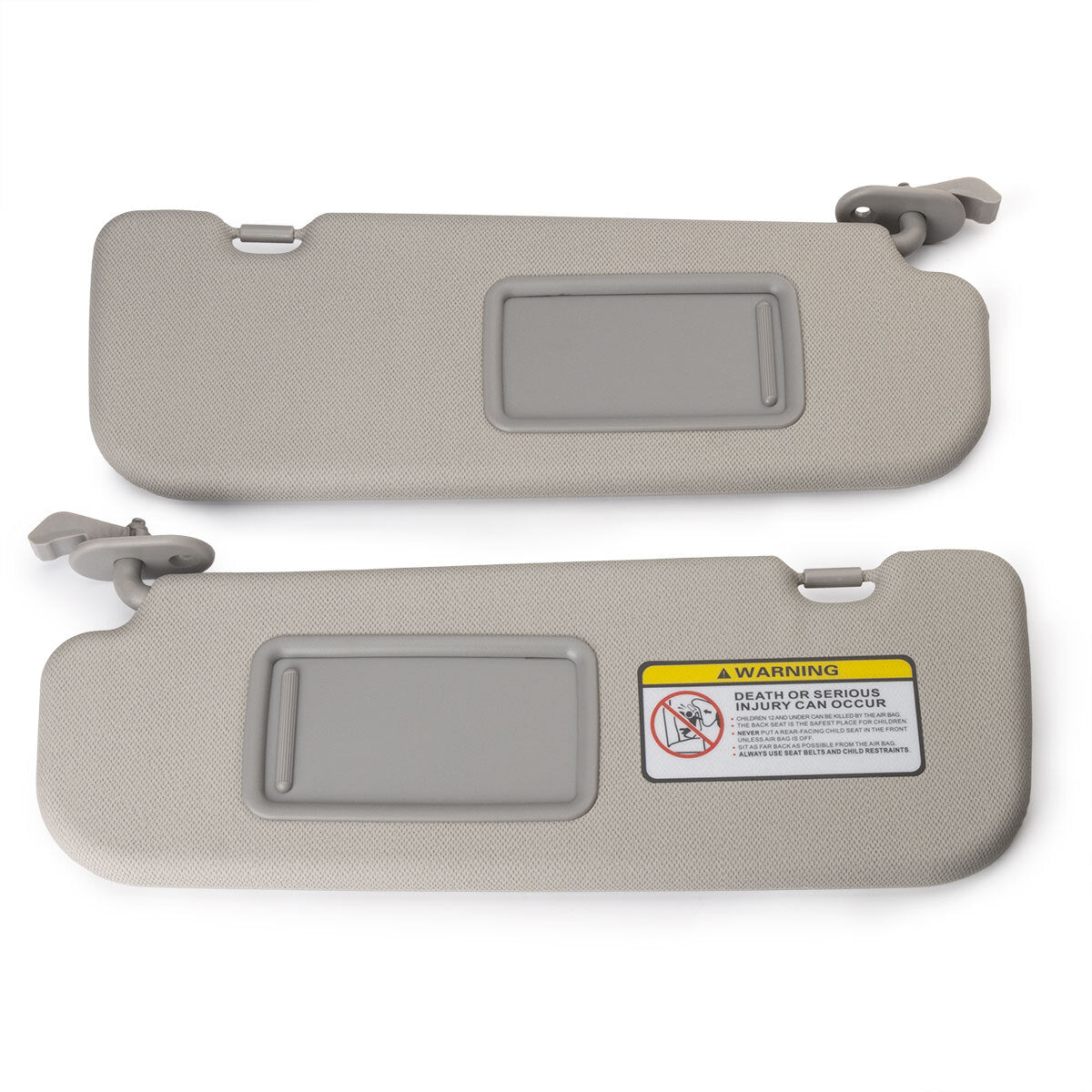 1 Pair Sun Visor Set Gray Left Right Side for 2011-2015 for Hyundai for Elantra
