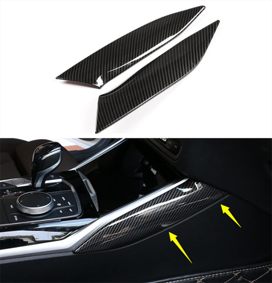 Carbon fiber Gear Shift Decor Stripe Cover Cover for BMW 3 Series G20 2019 2020