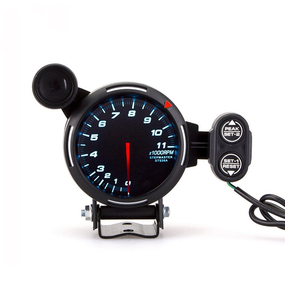3.5-inch 7-color LED automotive pointer tachometer (RPM meter) high-speed stepper motor