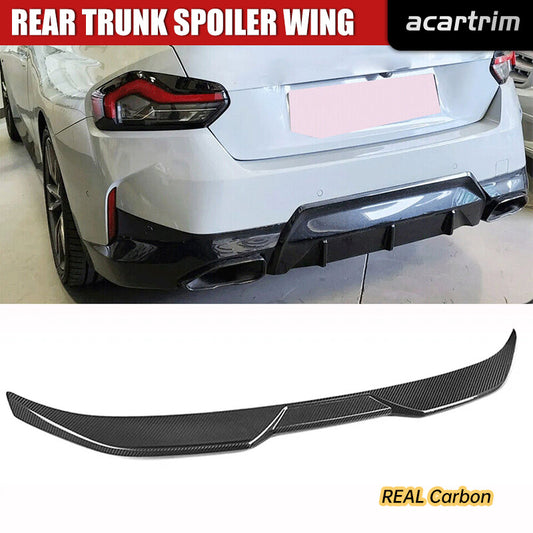 REAL Carbon Rear Trunk Spoiler Wing for BMW G42 G87 M2 M235i M240i Coupe 2022-23
