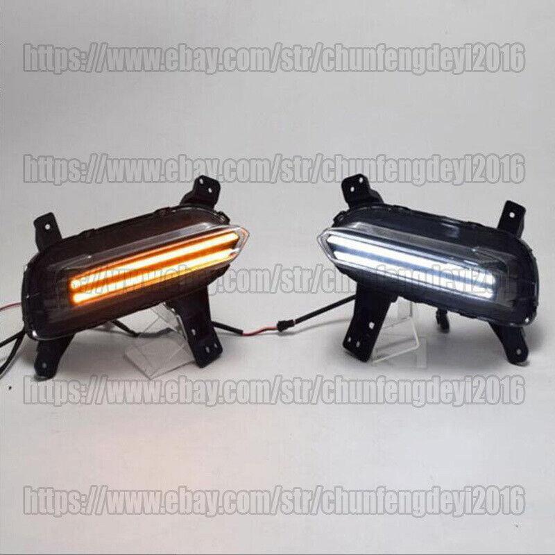 LED DRL Daytime Running Driving Light W/ Turn Fit for Kia K3 Forte Cerato 19-20