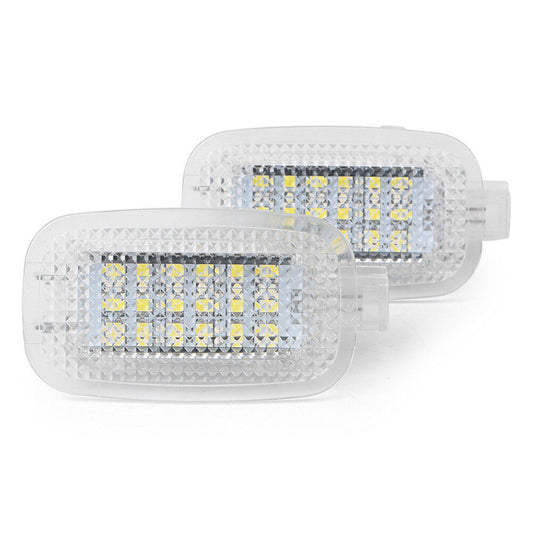 White LED DOOR Light Fit for Mercedes-Benz W204 C SLS GLK CLK W212 W221 SL GL ML