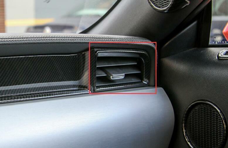for Ford for Mustang 2015-2022 Carbon Fiber Left And Right Air Outlet Vent Trim 2PCS