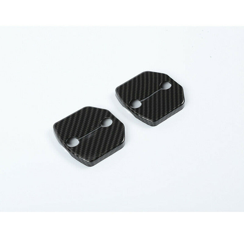 2Pcs ABS Door Lock Buckle Cover Protector Trim for Ford for Mustang