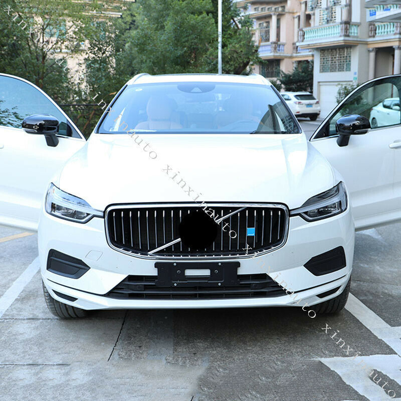 for Volvo XC60 2018-2023 Glossy black Side Door Rearview Mirror Cover Trim Cap