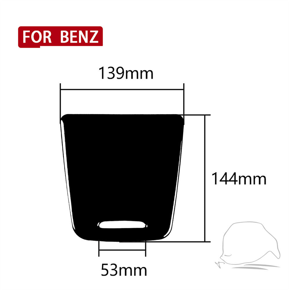 Gloss Black Central Control Storage Box Trim for Benz A GLA CLA Class W176 13-19