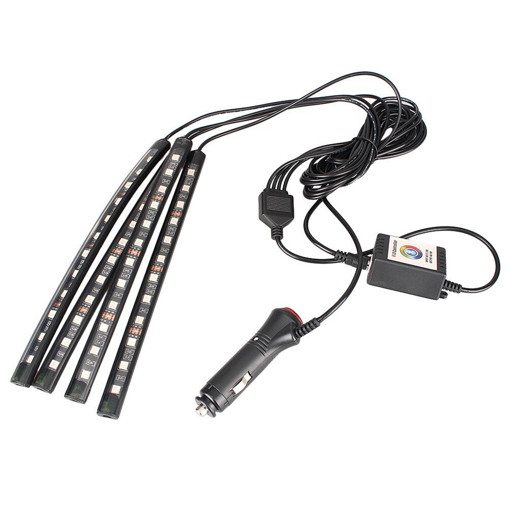 12V LED Interior Lights RGB Decorative Colourful Remote Music Control Set
