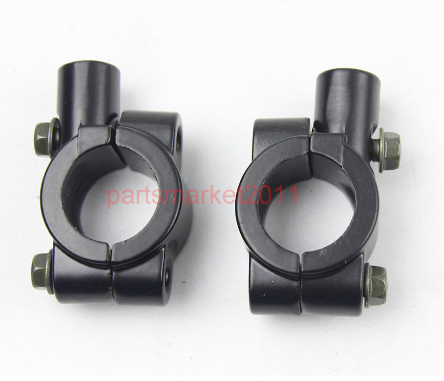 10MM Mirror Mount Brackets Clamps Pit Dirt Bikes ATV Z50 Motorcycle Scooter 22MM
