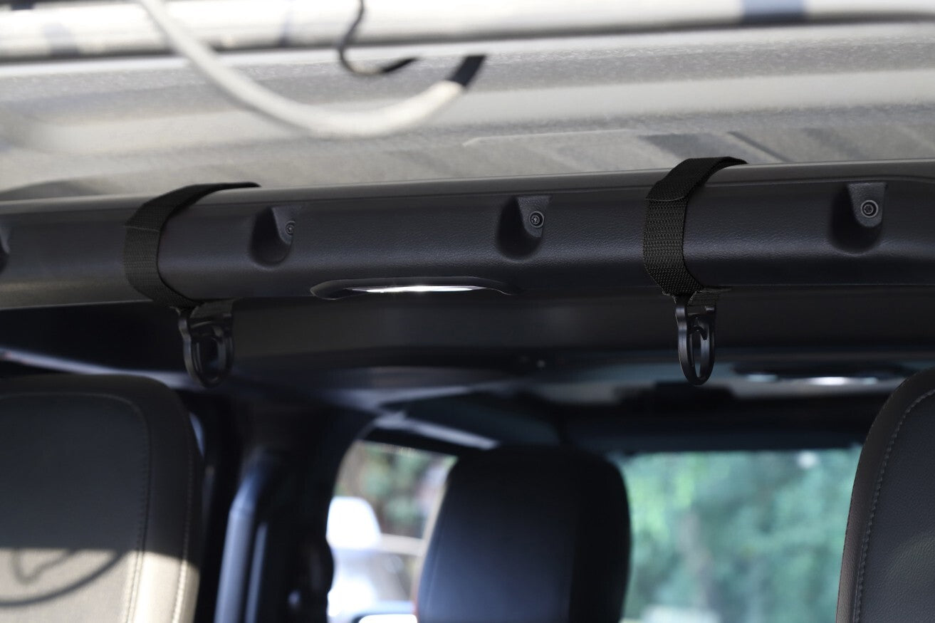 Roll Bar Coat Hanger Clothes Hook for Jeep for Wrangler CJ YJ TJ LJ JK JL JT Black