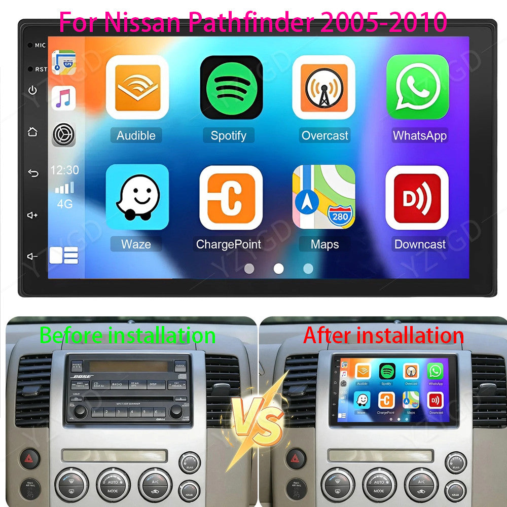 7 Car Radio for Nissan Pathfinder 2005-2010 Stereo Android 14 Carplay GPS WIFI