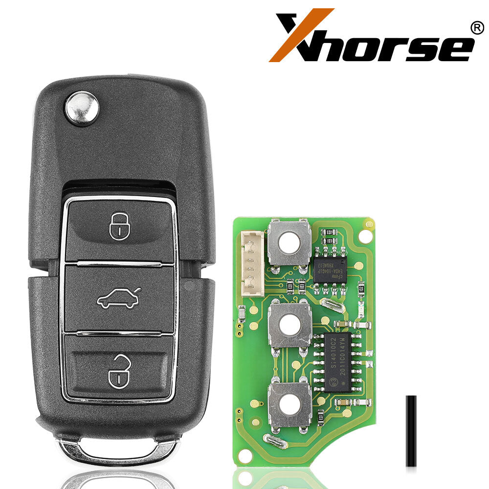 5x XKB506EN Universal Wire Remote Key Flip 3 Buttons for V.W B5/VVDI tool