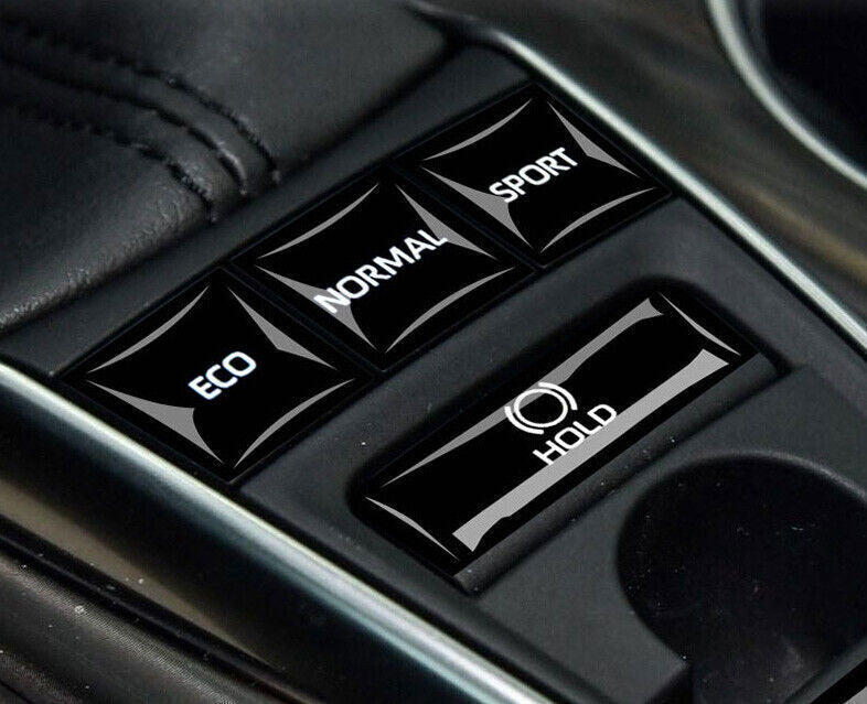 for Toyota for Camry 2018-2023 Black Middle Console Gear Shift Button Cover Stickers