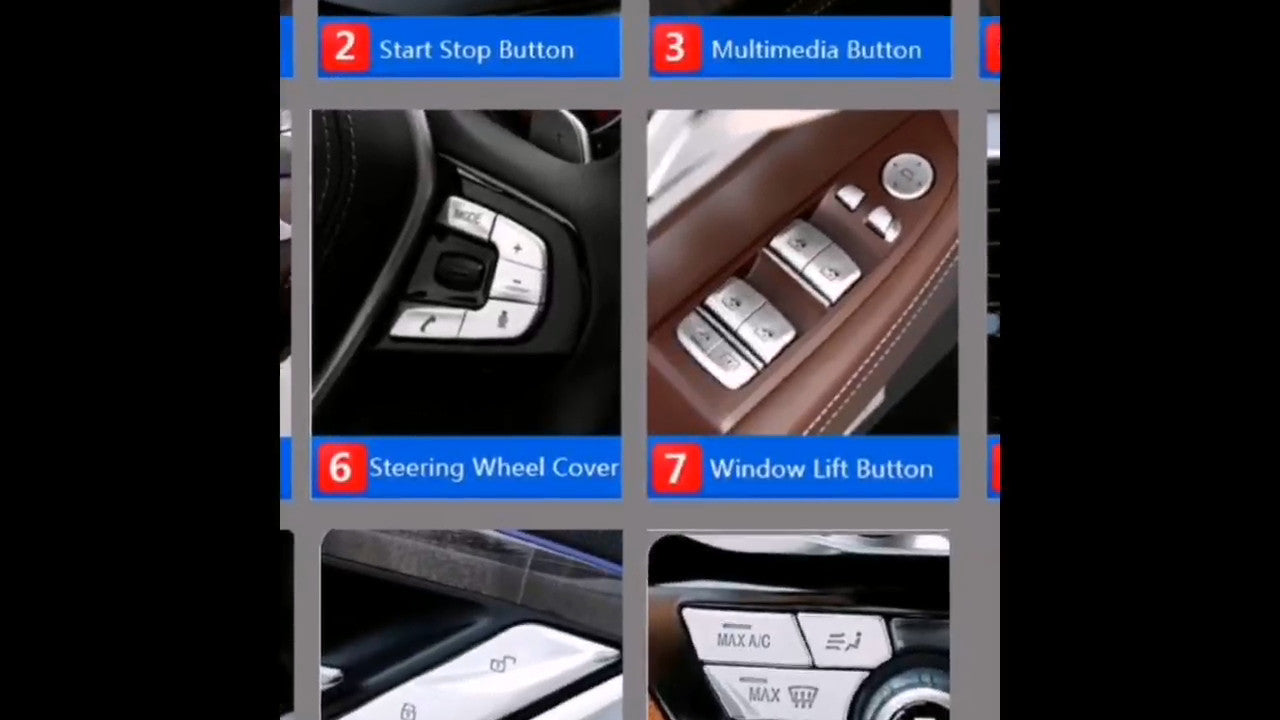 Stainless for BMW 5 Series G30 Car Interior Center Console CD Panel Cover Trim