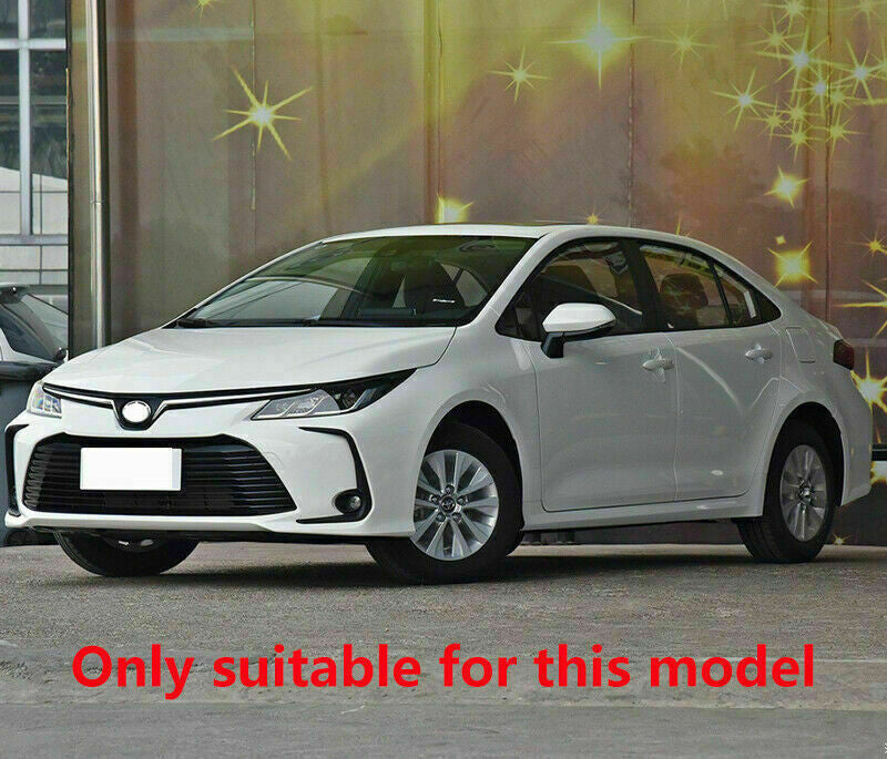 3X for Toyota for Corolla 2019-2023 Chrome Rear Bumper Strips+Fog Light Cover Trims