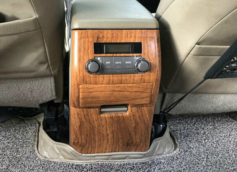 for Toyota Highlander 2008-2013 Wood Grain Rear Air Outlet Vent Panel Cover Trim