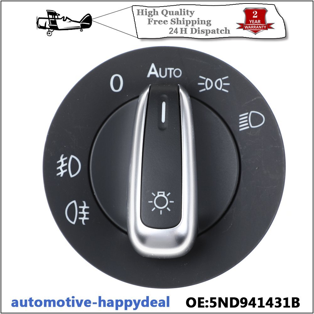 for VW for Golf MK5 MK6 for Passat B6 B7 CC EOS for Tiguan Touran Headlight Switch Fog Light