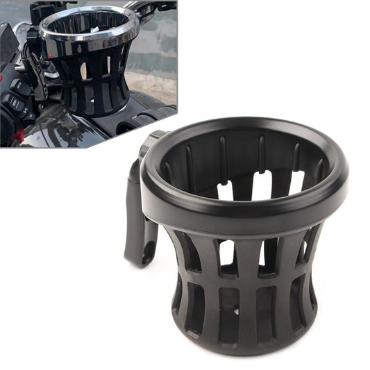 Handlebar Cup Holder Drink W/ Mesh Basket Mount Universal for Harley Davidson