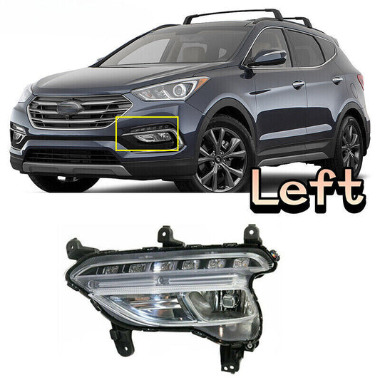 for Hyundai Santa Fe Sport 2016-2018 Left Front Fog Lamp Daytime Running Light
