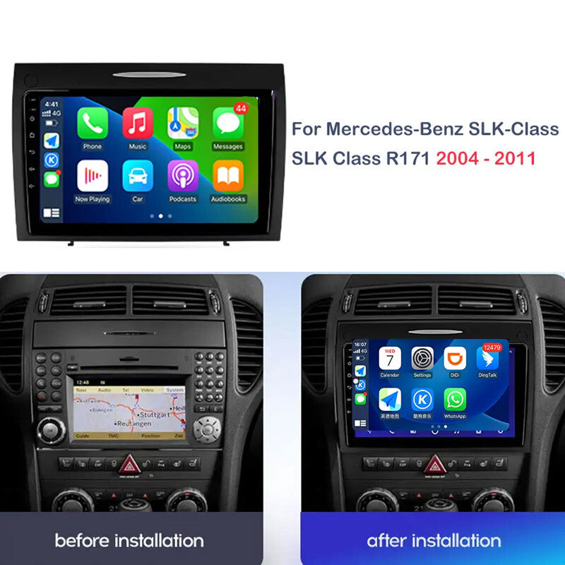 Android Carplay Auto GPS Car Radio Multimedia for Benz SLK-Class SLK Class R171