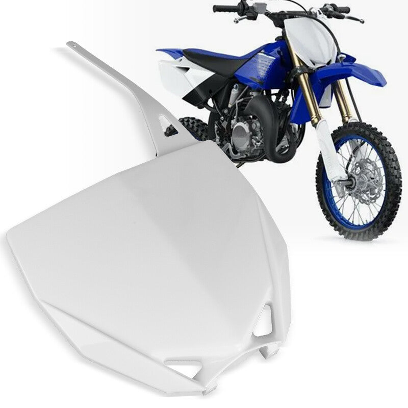 Motorcycle Front Number Plate for Yamaha YZ65 2019-2024 YZ85 2015-2021 White