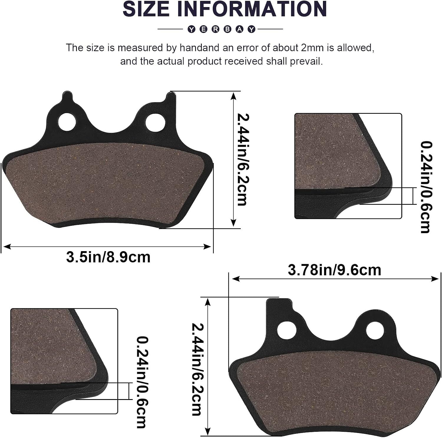 Brake Pads for Harley Davidson FLHRCi Road King Classic/Touring FLHT FXSTD FXST