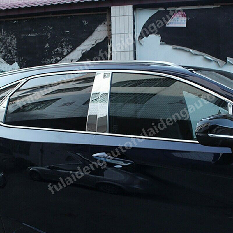 for Lexus RX350 RX450H 16-22 Stainless Side Door Window Pillars Post Cover Trim