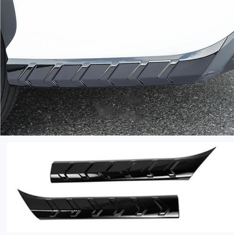 for Toyota Highlander 2020-2023 Piano black Rear bumper side anti-scratch cover
