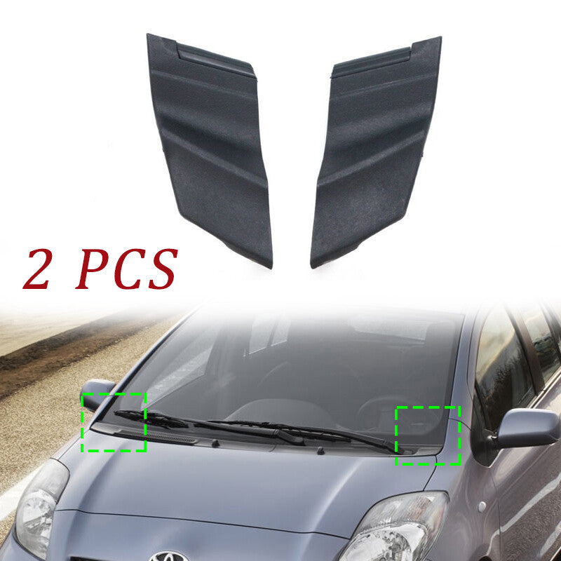 Pair Front Windshield Wrap Corner Trim for Toyota Yaris 4 Doors 2006 2007-2010