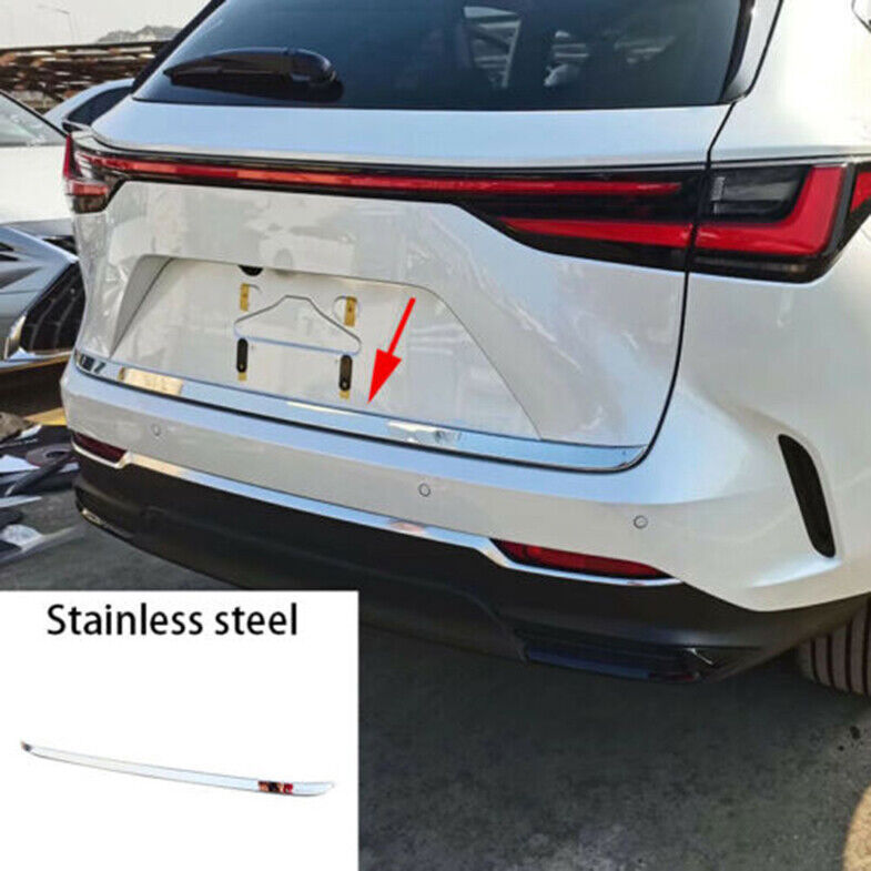 for Lexus NX250 350 450h 2022-2024 Chrome Steel Rear Door Trunk Lid Cover Trim