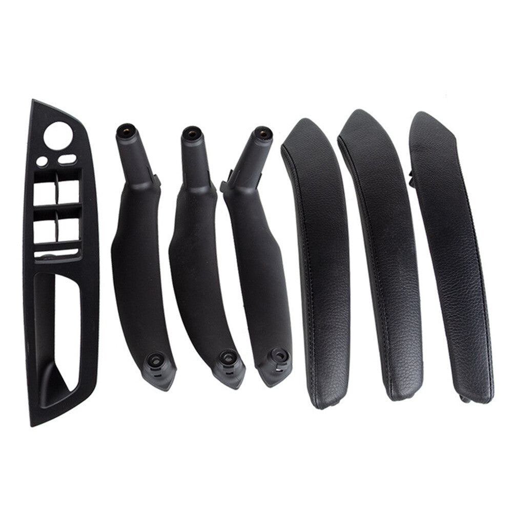 for BMW X5 E70 E71 LHD 7x Leather Inner Interior Door Pull Handle Trim