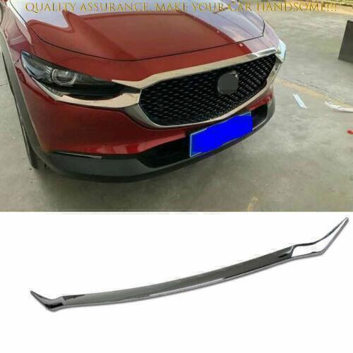 for Mazda CX-30 CX30 2020-24 Gloss Chrome Front Bumper Upper Hood Strip Trim 1X