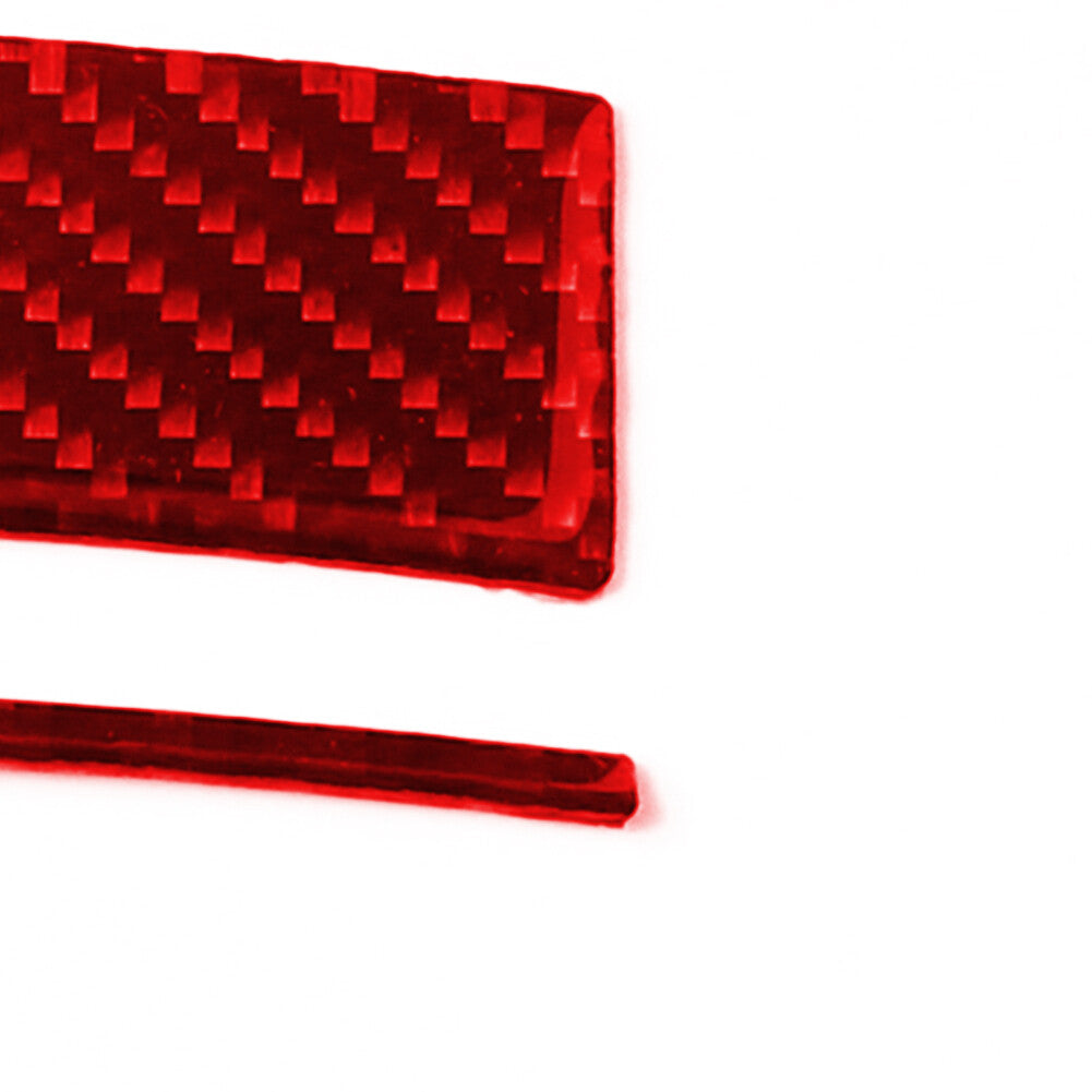Red Carbon Fiber Below Armrest Decorative Cover Trim for Chrysler 300 2005-2007