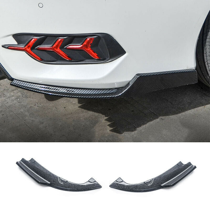 Carbon Style for Honda for Civic Sedan 2016-2021 Rear Bumper Splitter Lip Protector