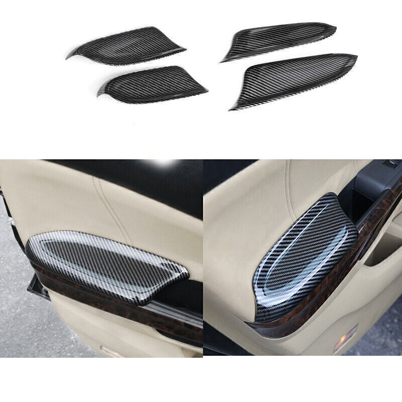 for Honda Accord 08-2012 4P Carbon Fiber Interior Door Armrest Panel cover Trim