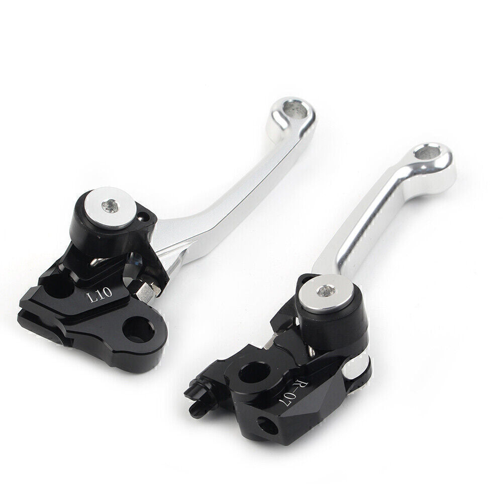 Fit for Honda CRF250R 2007-2022 CRF450R 2007-2020 Brake Clutch Levers Pivot SILVER