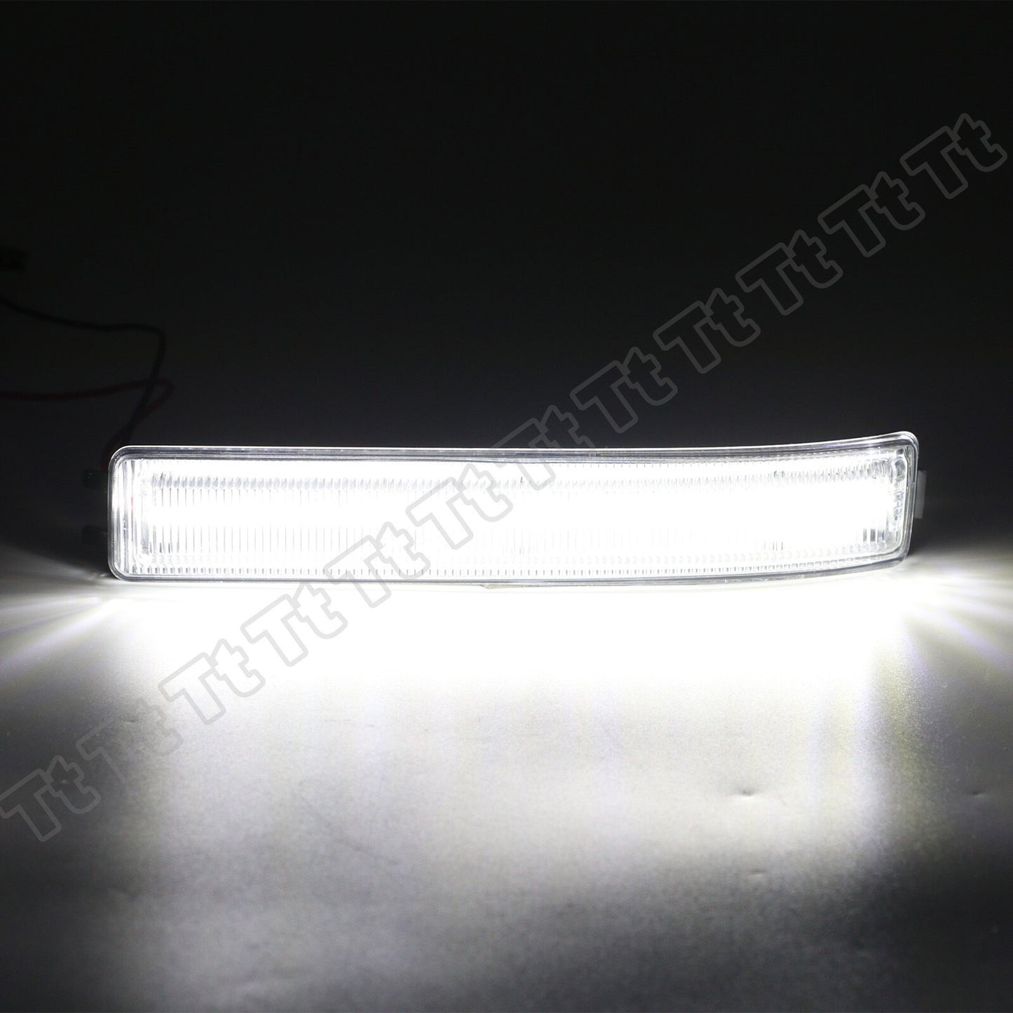 Two white LED side mirror turn signal reflectors for 2009-14 for Ford F150