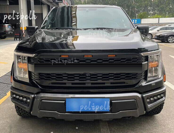For 16-2024 for Ford F150 Style Steel Front Bumper LED Fog Light Signal Lamps