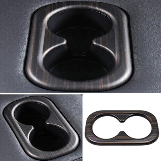 for Honda CR-V CRV 2023-2024 Wood Grain Rear Water Cup Holder frame Cover Trim