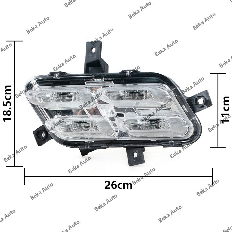 1 piece for Chery Jetour X70 X70S X90 2018 - 2021 left front bumper fog light DRL
