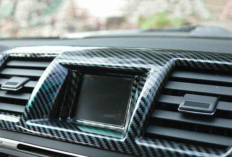 for Toyota Highlander 2008-2013 Carbon Fiber Middle Console Air Outlet Vent Trim