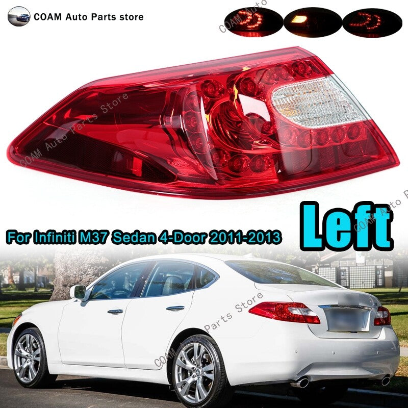The left-side taillight turn signal applies to the for Infiniti M37 sedan 4-door (2011-2013).